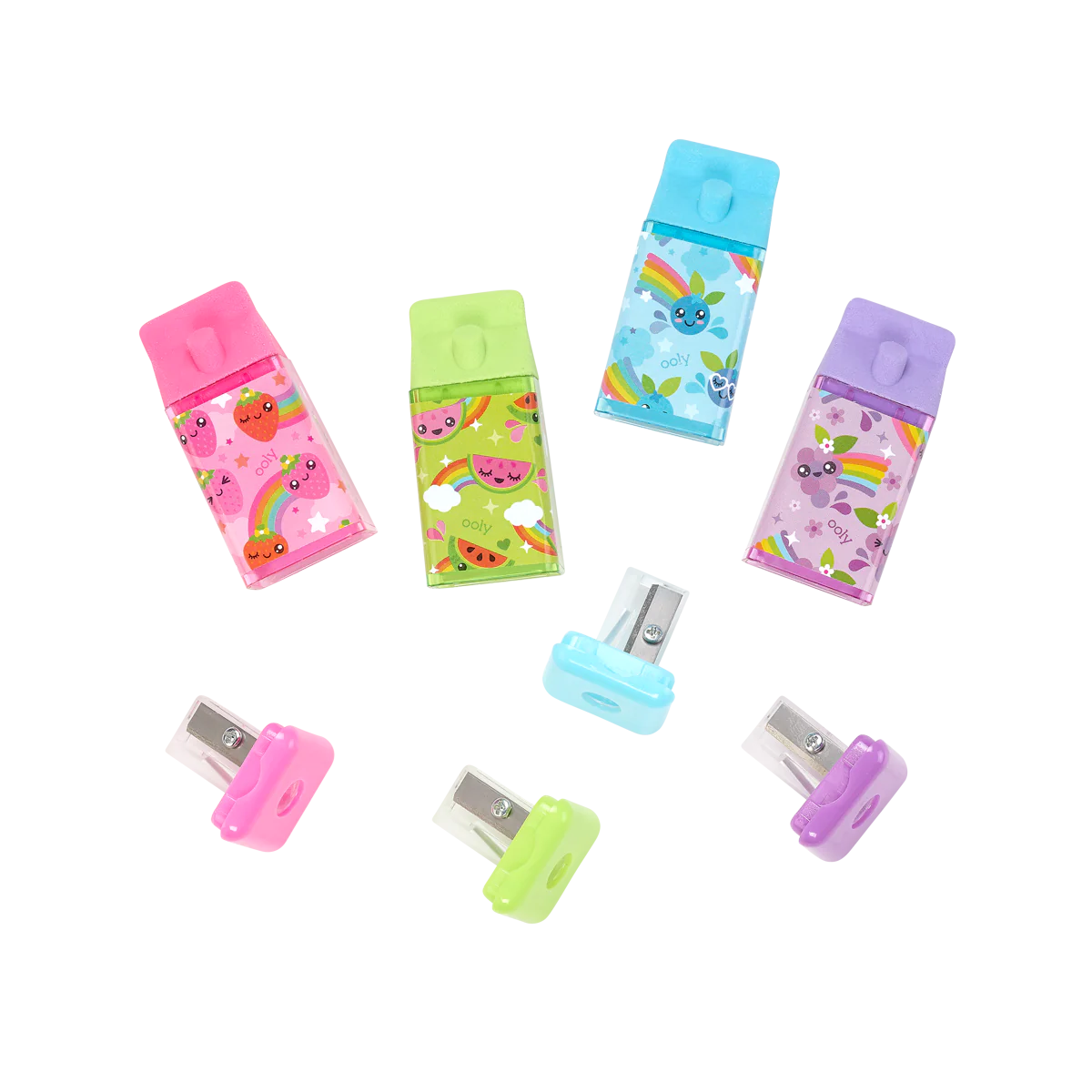 Lil' Juicy Box Scented Erasers + Sharpeners