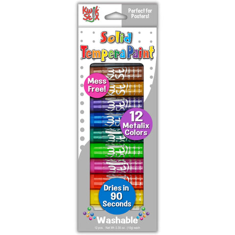 Solid Tempera Paint Stix | Metallic | Set of 12