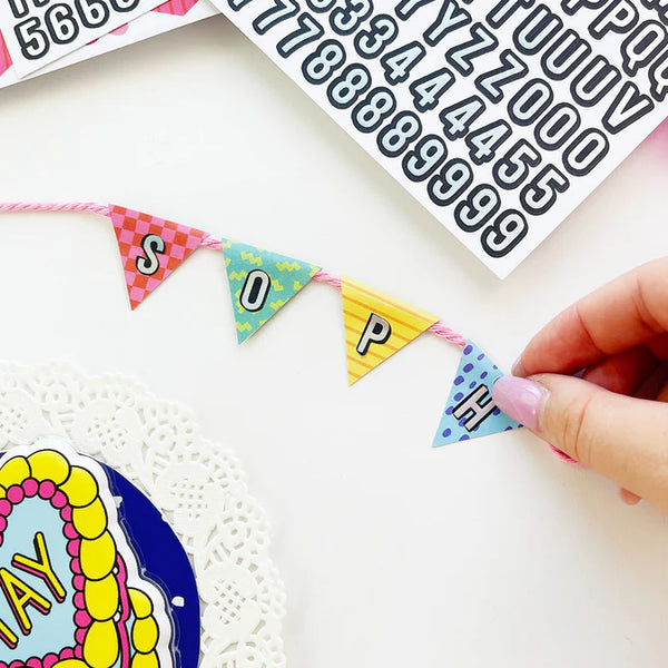 The Party Line DIY Mini Sticker Garland Kit