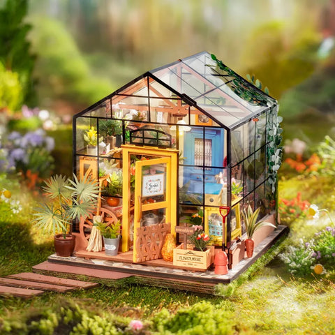 DIY Miniature House Kit: Cathy's Flower House