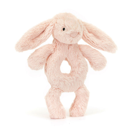 Bashful Pink Bunny Ring Rattle