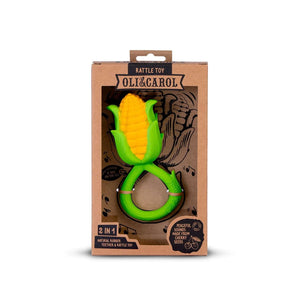 Corn Teether & Rattle Toy