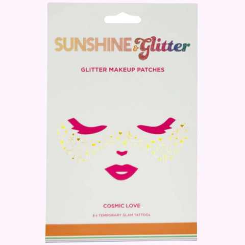 Sunshine & Glitter Face Tattoos | Cosmic Love