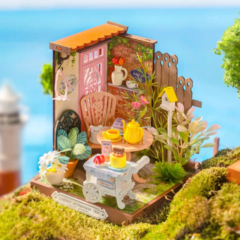 DIY Miniature House Kit: Fancy Tea Yard