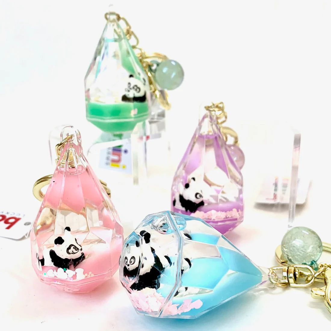 Diamond Panda Floaty Key Charm