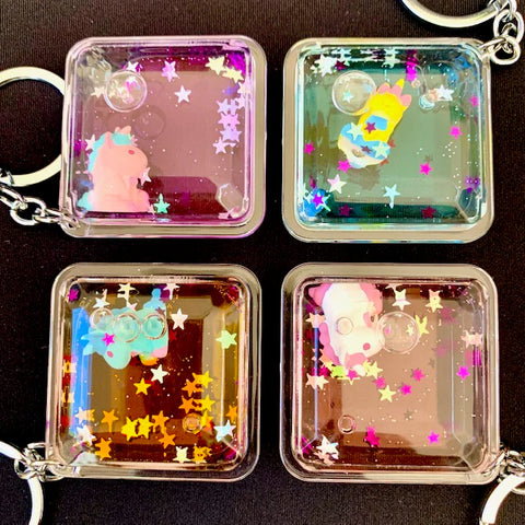 Floating Unicorn Key Charm