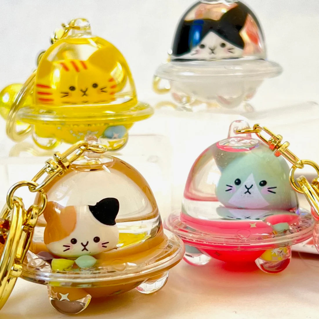 Cat UFO Floaty Key Charm