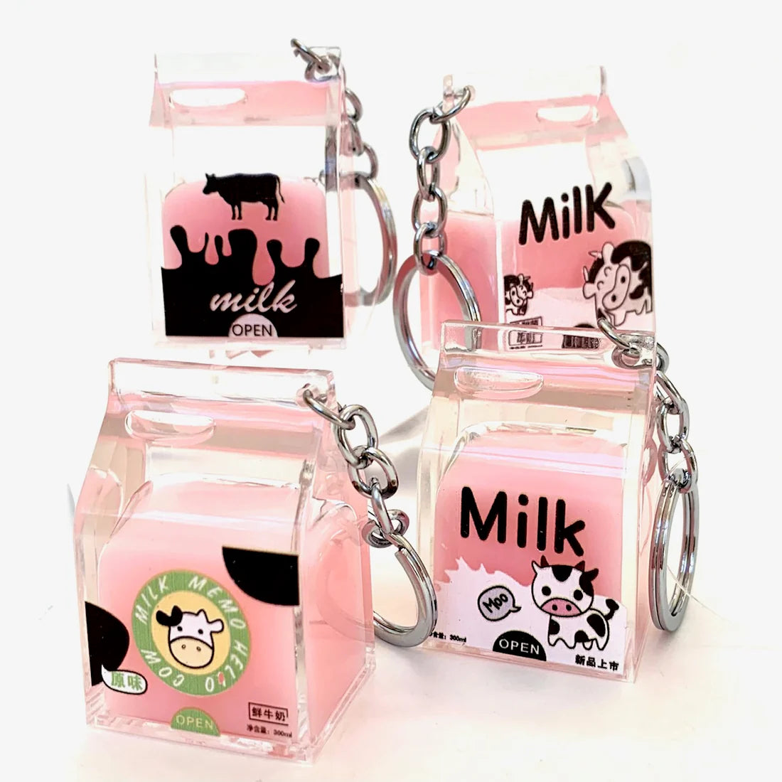 Pink Milk Key Charm