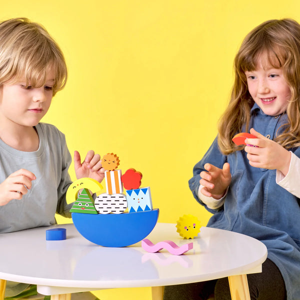 Teeter Totter Shapes, Wooden Balance Game