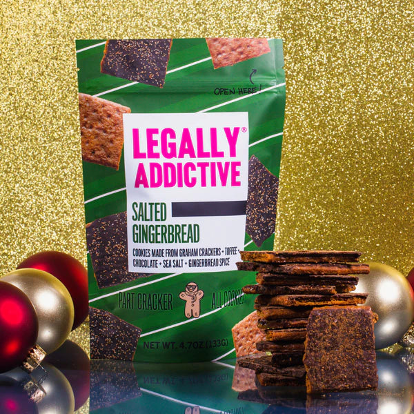 Legally Addictive | Salted Gingerbread Cookie Crackers