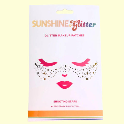 Sunshine & Glitter Face Tattoos | Shooting Stars