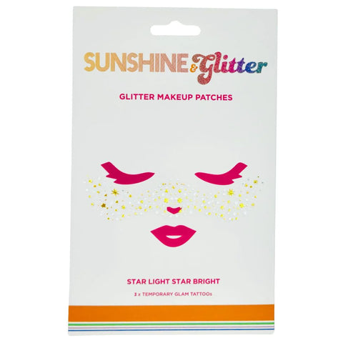 Sunshine & Glitter Face Tattoos | Star Light Star Bright