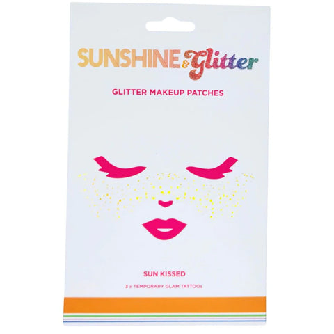 Sunshine & Glitter Face Tattoos | Sun Kissed