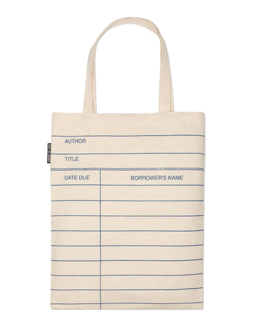 Library Card Natural Tote Bag