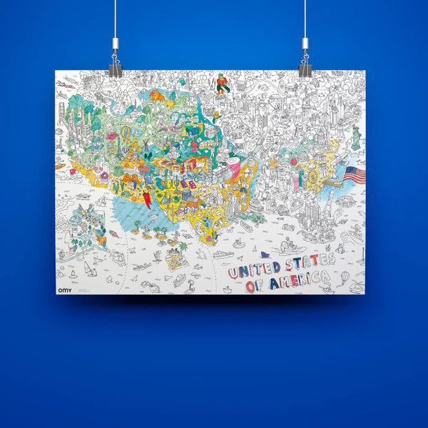 Giant Coloring Poster: USA