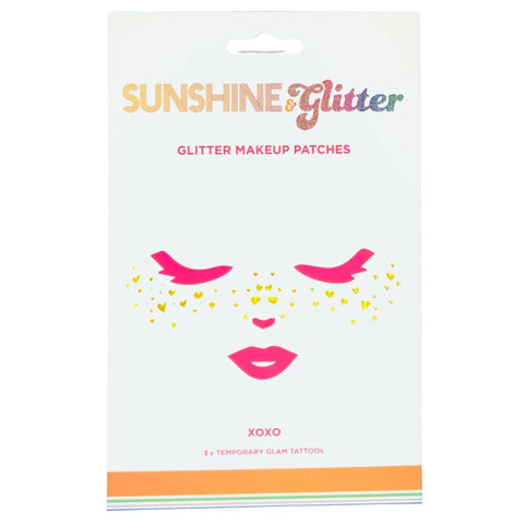 Sunshine & Glitter Face Tattoos | XOXO