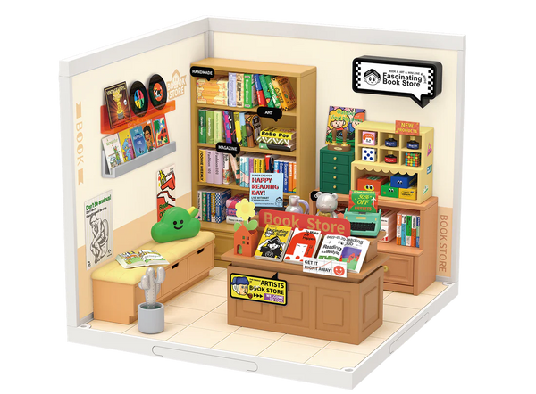 DIY Miniature House Kit: Fascinating Book Store