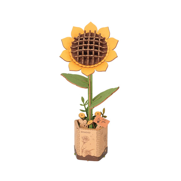 Wooden Puzzle: Sunflower