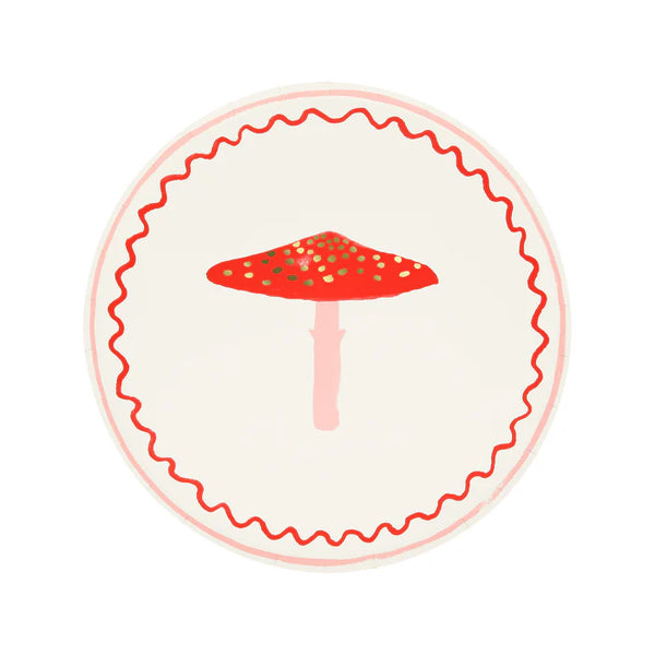 Merry Mushrooms Side Plates (8 pcs)