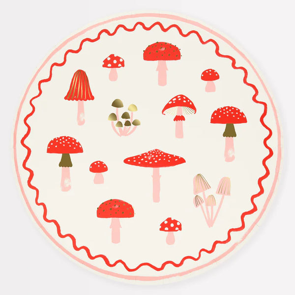 Merry Mushrooms Dinner Plates (8 pcs)