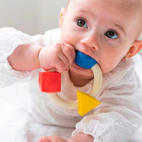 Bauhaus Movement Basic Colors Teething Ring