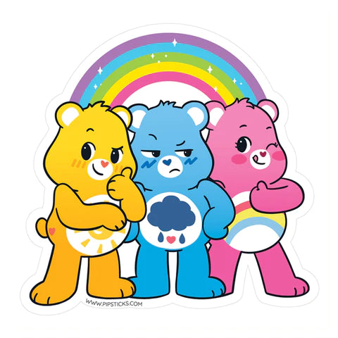 Puffy Rainbow Care Bears Stickers