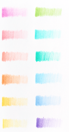 Pastel Hues Colored Pencils